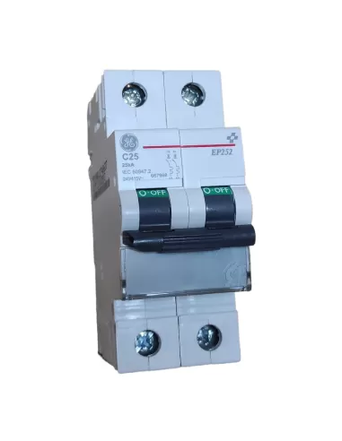 Ge Power 667668 ep252c25 automatischer Schutzschalter 2p 25a 25ka c 2m